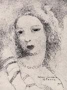 Marie Laurencin Portrait of Femail oil